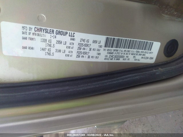 2C4RC1BG5ER269834 Chrysler Town & Country Touring