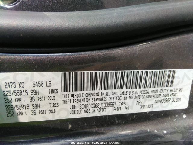 3C4PDCGG8JT339567 Dodge Journey Crossroad