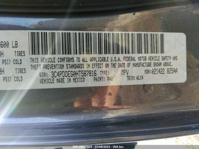 3C4PDDEG0HT587816 Dodge JOURNEY GT
