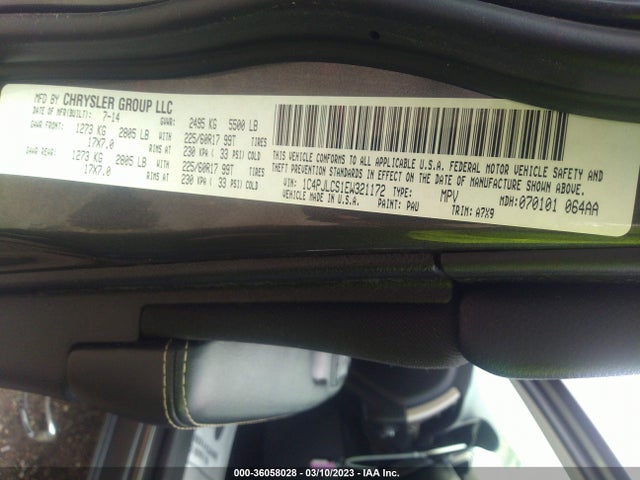 1C4PJLCS1EW321172 Jeep Cherokee Latitude