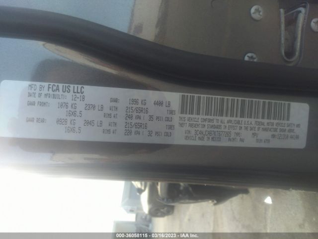 3C4NJCAB7KT677265 Jeep Compass Sport