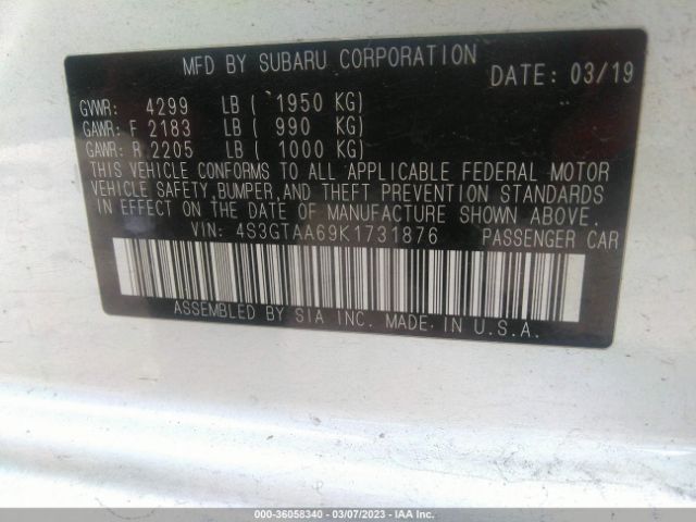 4S3GTAA69K1731876 Subaru Impreza