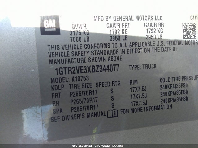 GMC Sierra 1500 Sle 2011 1GTR2VE3XBZ344077 Image 9