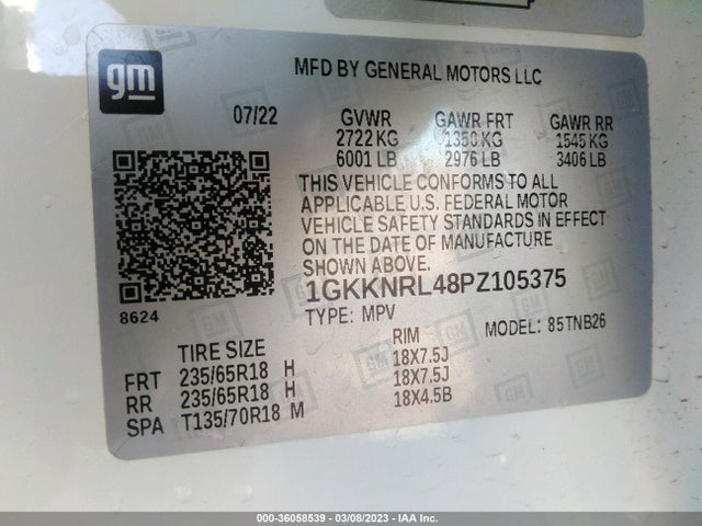 2023 GMC Acadia, VIN: 1GKKNRL48PZ105375