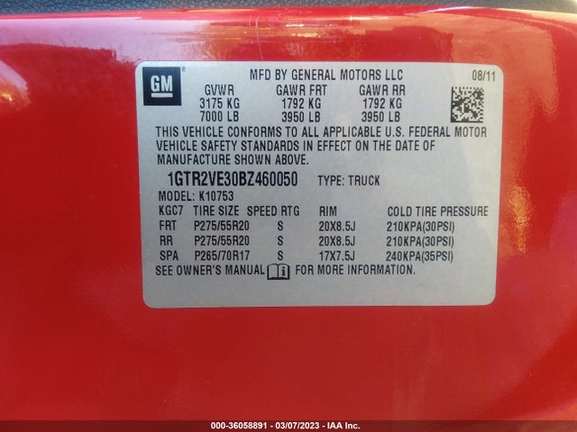 GMC Sierra 1500 Sle 2011 1GTR2VE30BZ460050 Image 10