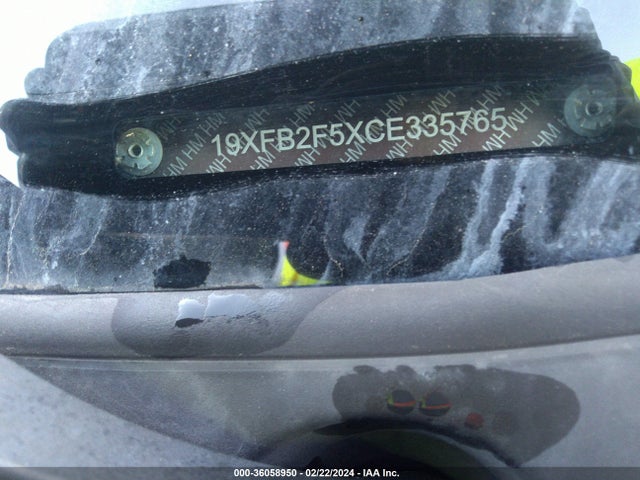 2012 HONDA CIVIC LX VIN: 19XFB2F5XCE335765