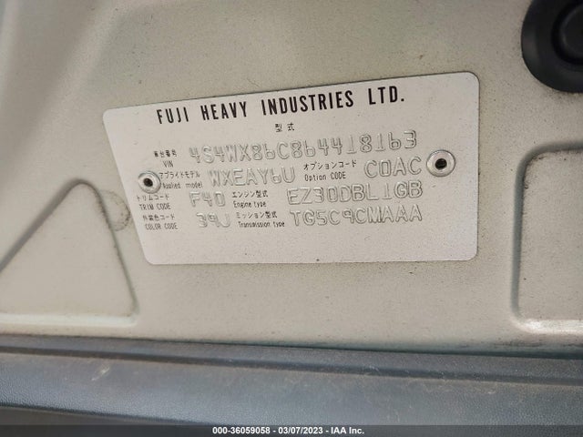Subaru B9 Tribeca 7-pass 2006 4S4WX86C864418163 Image 10