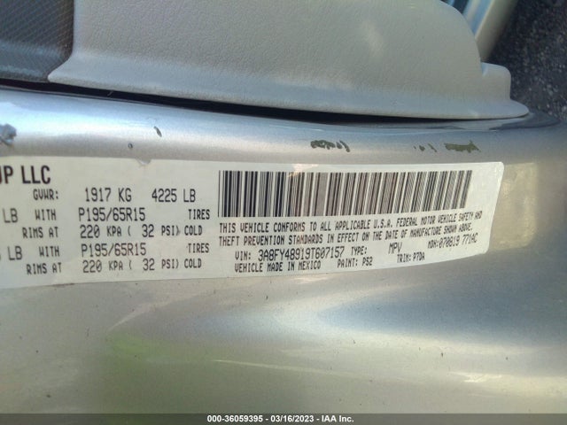 3A8FY48919T607157 Chrysler Pt Cruiser