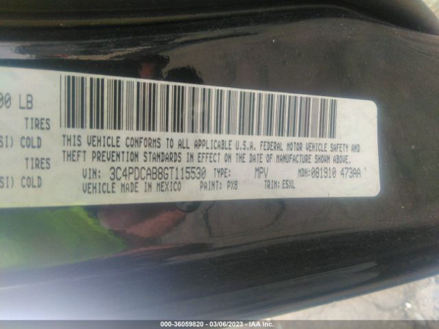 3C4PDCAB8GT115530 Dodge JOURNEY SE