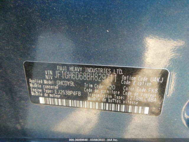 JF1GH6D68BH829711 Subaru Impreza Wagon Outback Sport
