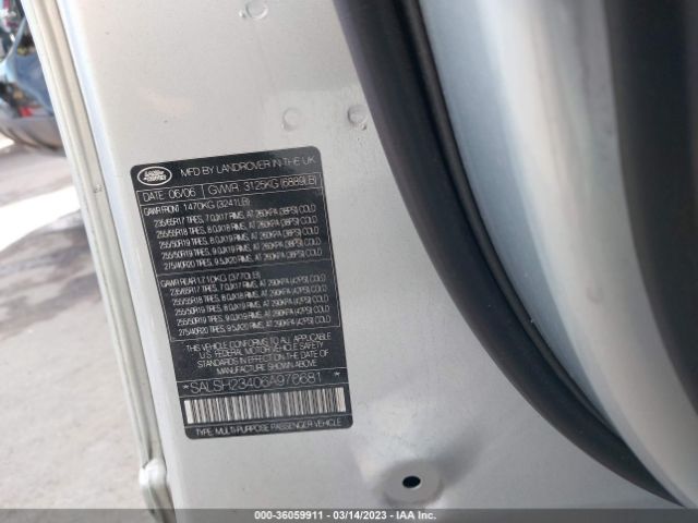 SALSH23406A970681 Land Rover Range Rover Sport Sc