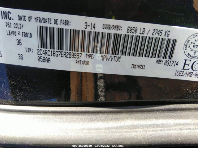 2C4RC1BG7ER299997 Chrysler Town & Country Touring
