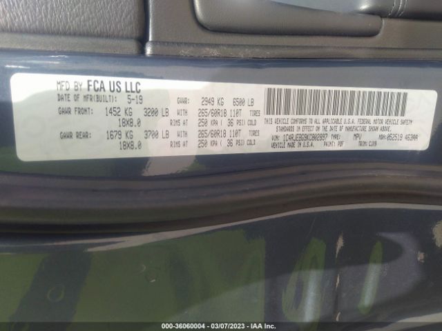 1C4RJEBG9KC802897 Jeep Grand Cherokee Limited