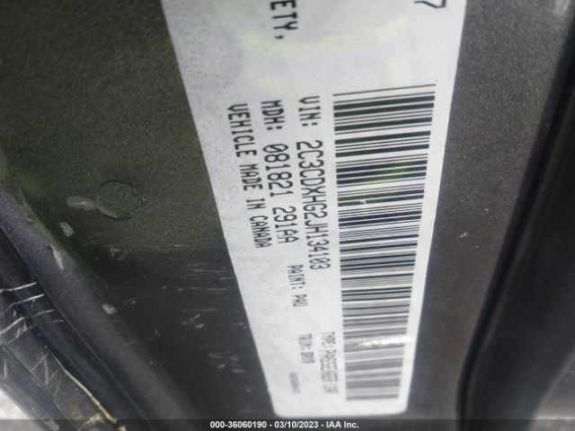 2C3CDXHG2JH134103 Dodge Charger Sxt Plus
