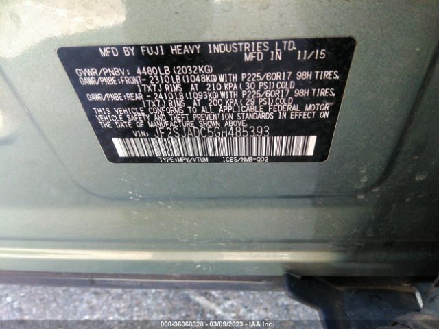 JF2SJADC5GH485393 Subaru Forester 2.5i Premium