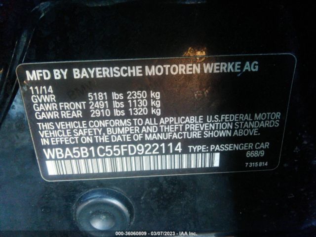WBA5B1C55FD922114 BMW 5 Series 535i
