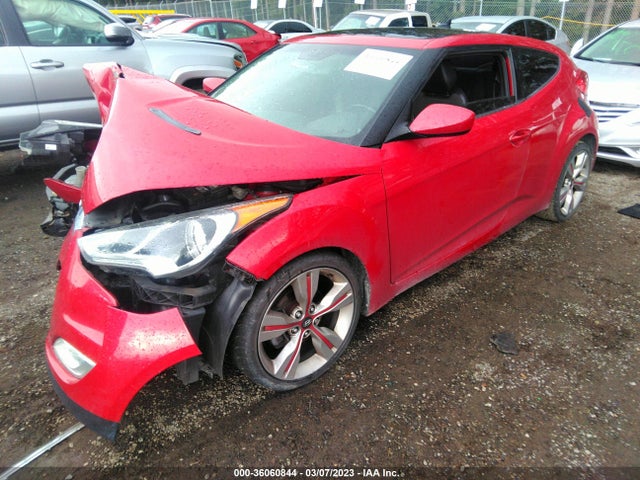 2013 HYUNDAI VELOSTER W/BLACK INT VIN: KMHTC6AD5DU086277