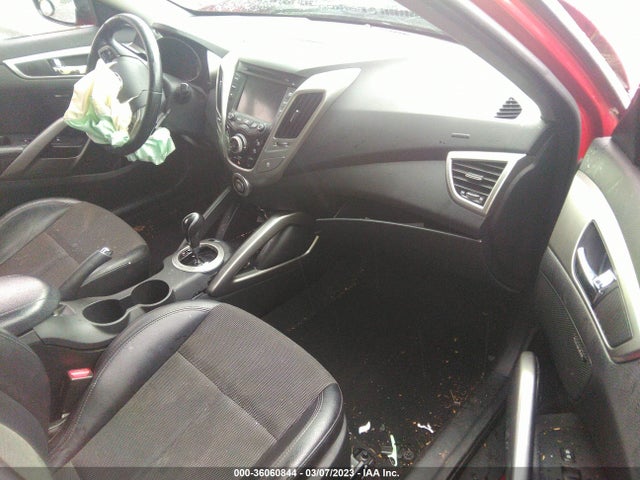 2013 HYUNDAI VELOSTER W/BLACK INT VIN: KMHTC6AD5DU086277