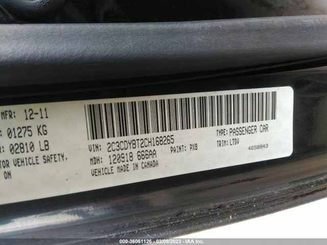 Dodge Challenger R/t 2012 2C3CDYBT2CH168265 Image 10