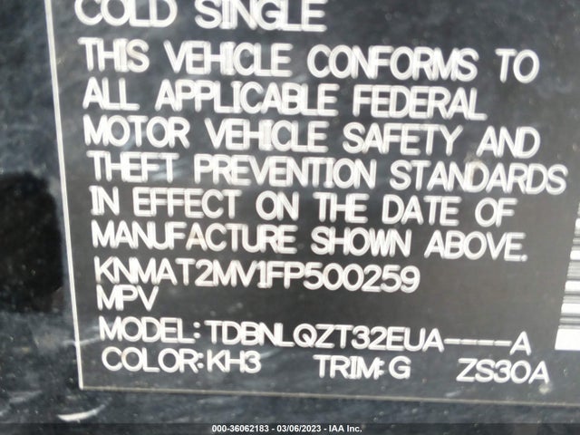 Nissan ROGUE SV 2015 KNMAT2MV1FP500259 Image 9