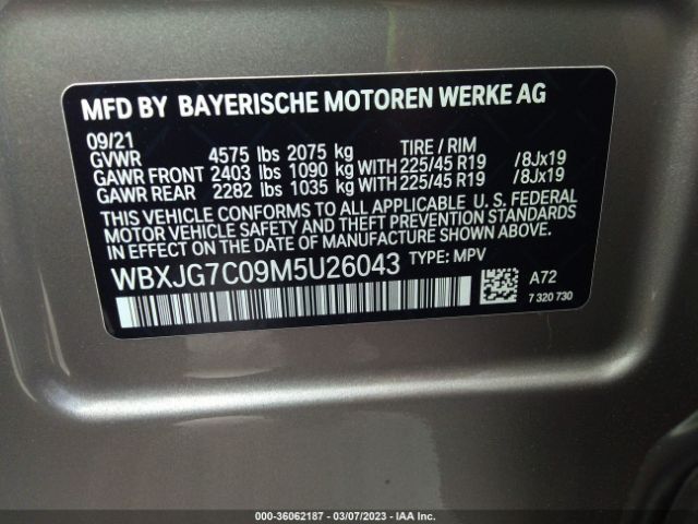 WBXJG7C09M5U26043 BMW X1  Sdrive28i