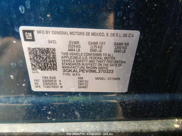3GKALPEV0ML370323 GMC Terrain Slt