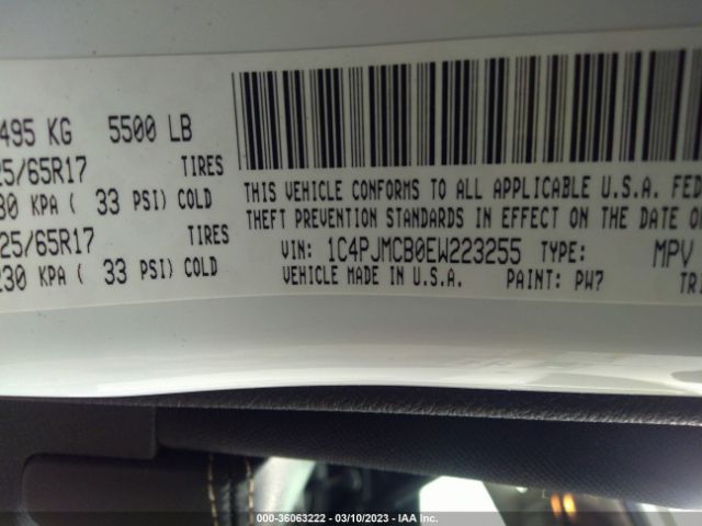 1C4PJMCB0EW223255 Jeep Cherokee Latitude