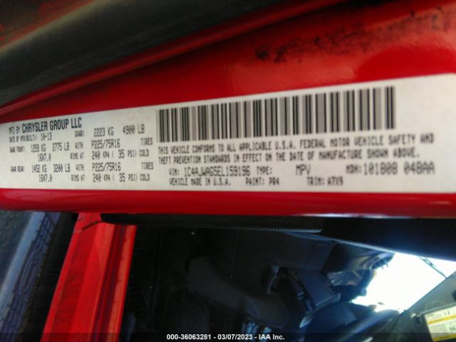 1C4AJWAG5EL159196 Jeep Wrangler Sport