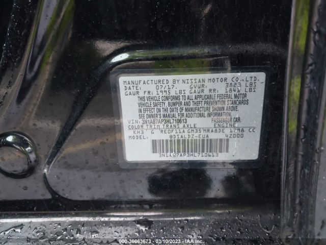 3N1AB7AP3HL710613 Nissan SENTRA SV