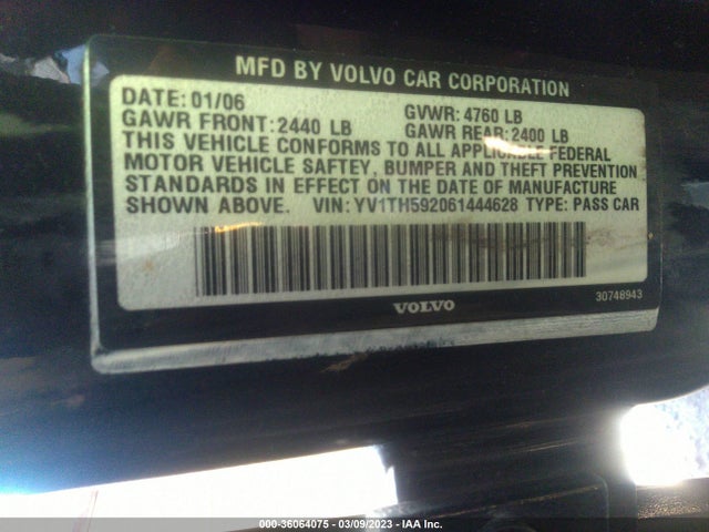 Volvo S80 2006 YV1TH592061444628 Image 10