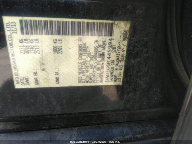 1N4AA5AP6EC445994 Nissan Maxima 3.5 S