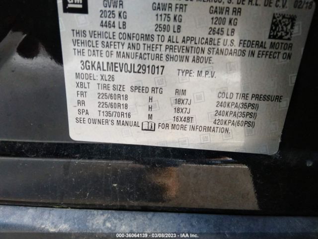 3GKALMEV0JL291017 GMC Terrain Sle
