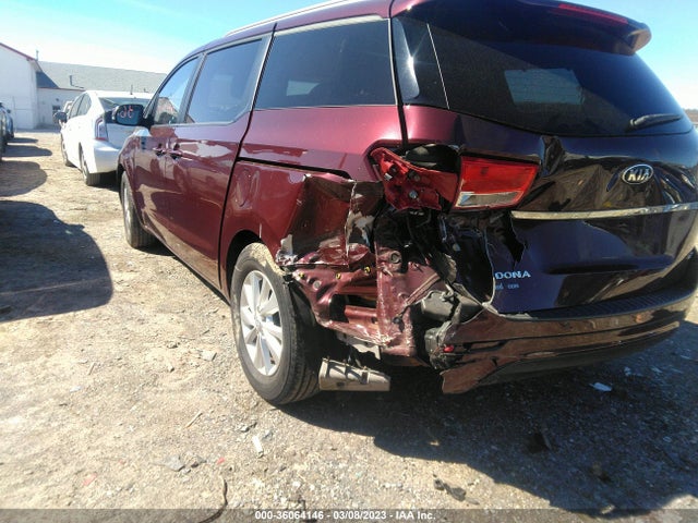 2016 KIA SEDONA LX VIN: KNDMB5C10G6128825