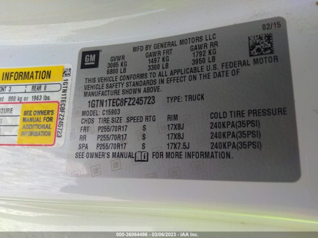 1GTN1TEC8FZ245723 GMC SIERRA 1500