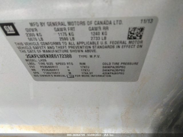 2GKFLWEK8E6172388 GMC Terrain Sle