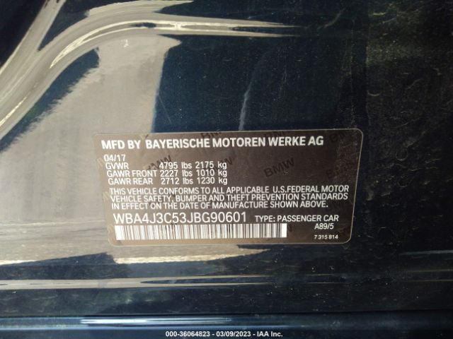WBA4J3C53JBG90601 BMW 4 Series 430i Xdrive