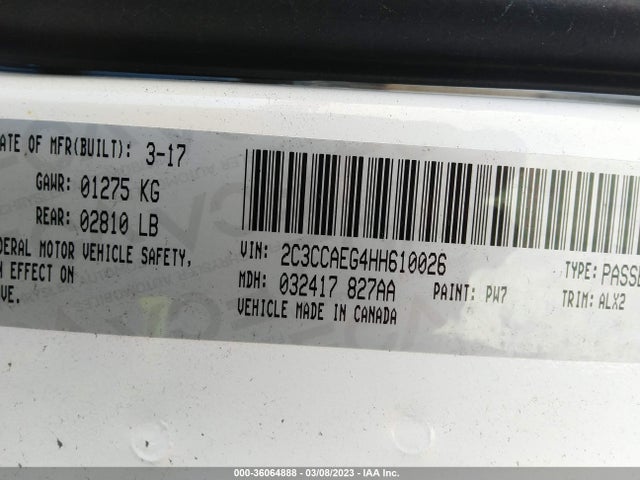 2C3CCAEG4HH610026 Chrysler 300 300c