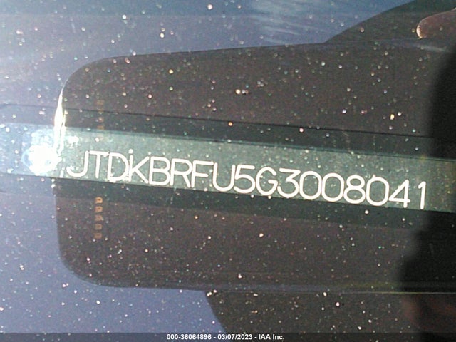 Toyota Prius Two 2016 JTDKBRFU5G3008041 Image 10