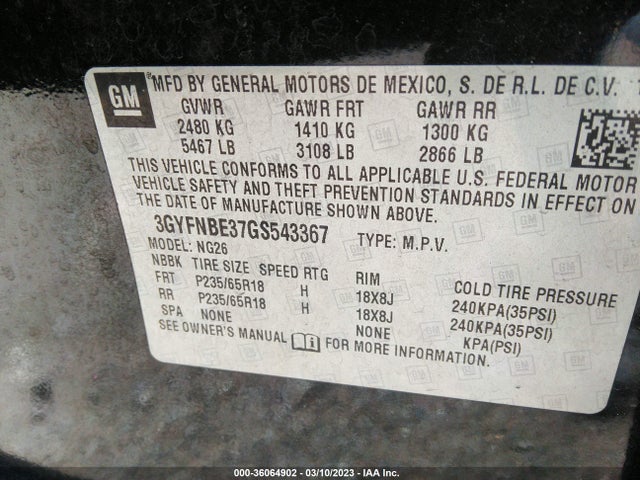 Cadillac Srx Luxury Collection 2016 3GYFNBE37GS543367 Image 10