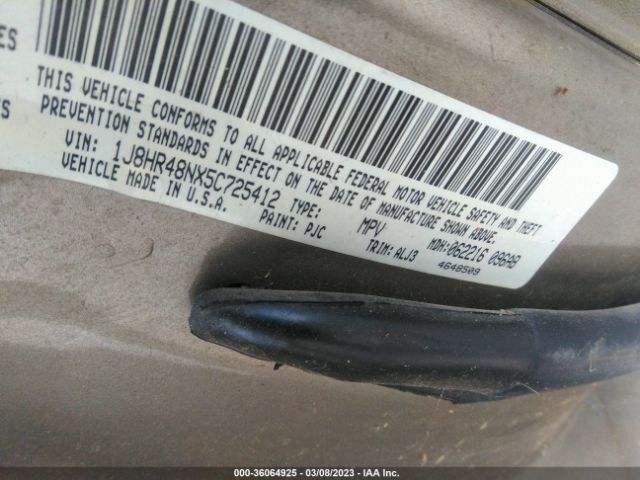 1J8HR48NX5C725412 Jeep Grand Cherokee Laredo