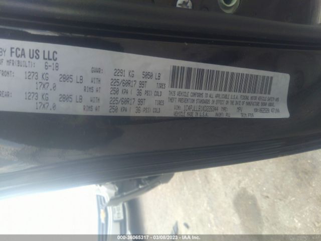 1C4PJLLB1KD226344 Jeep Cherokee Latitude Plus