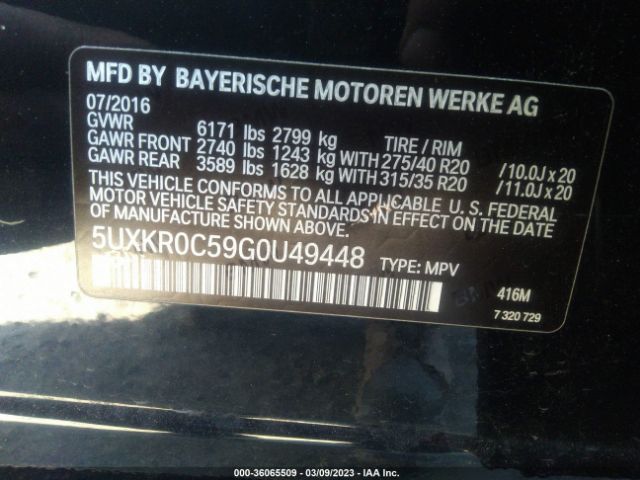 5UXKR0C59G0U49448 BMW X5 Xdrive35i