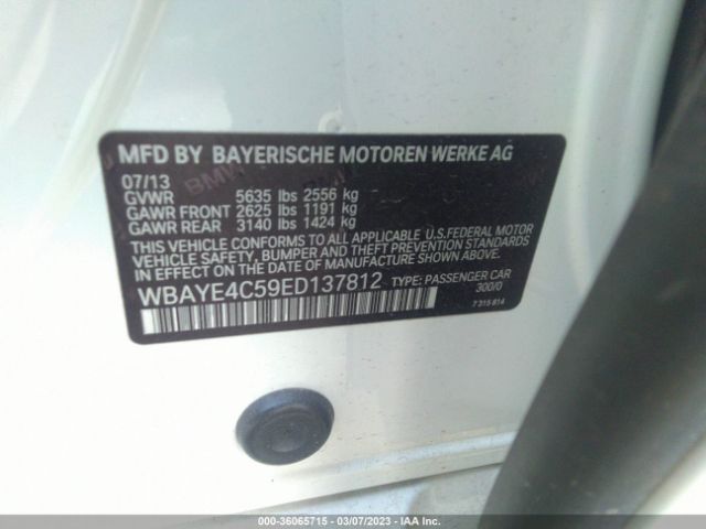 WBAYE4C59ED137812 BMW 7 Series 740li