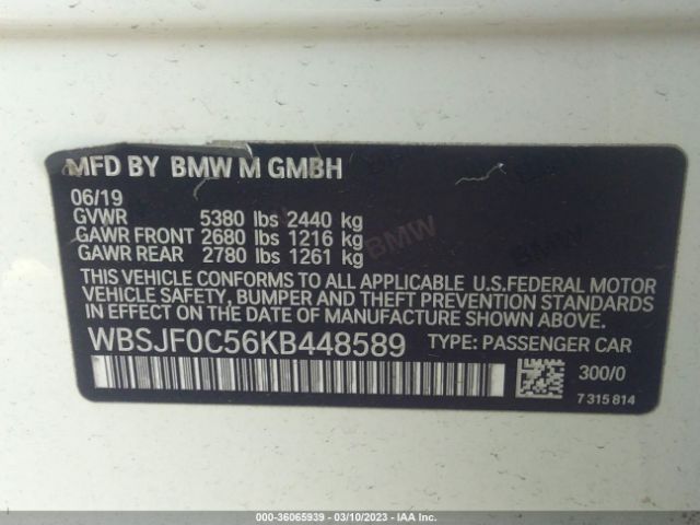 WBSJF0C56KB448589 BMW M5 Competition
