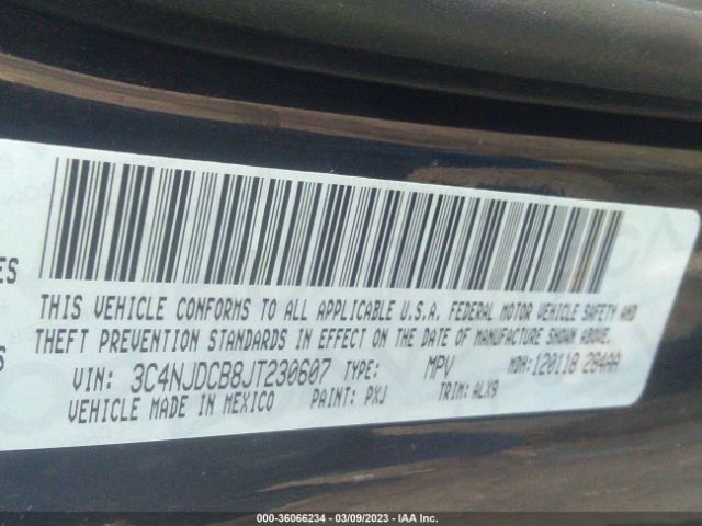 3C4NJDCB8JT230607 Jeep Compass Limited
