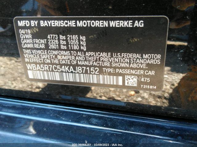 WBA5R7C54KAJ87152 BMW 3 Series 330i Xdrive