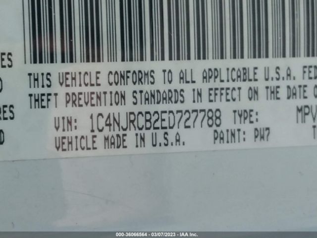 1C4NJRCB2ED727788 Jeep Patriot Limited