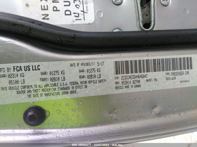 2C3CCAEG5HH646047 Chrysler 300 300c