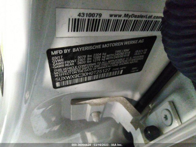 5UXWX9C30H0T25127 BMW X3 Xdrive28i