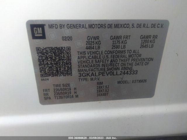 3GKALPEV0LL244333 GMC Terrain Slt